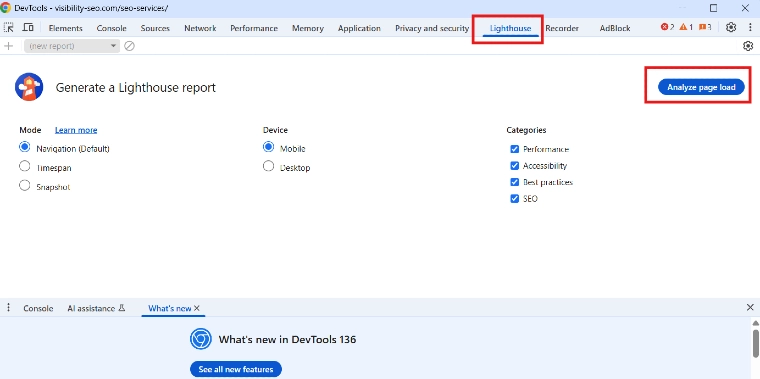 Google Chrome DevTools