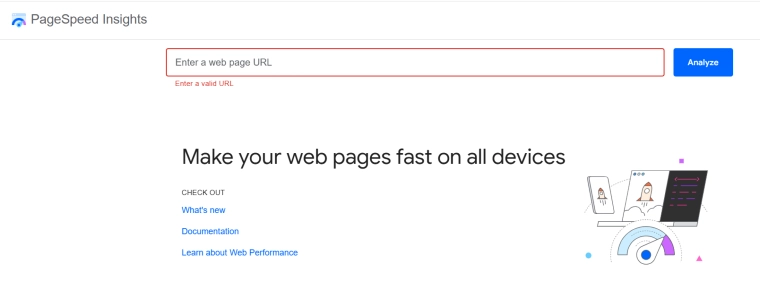 Google PageSpeed Insights Screenshot