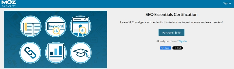 Moz’s SEO Essentials