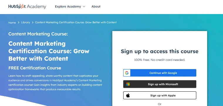 Content Marketing Course