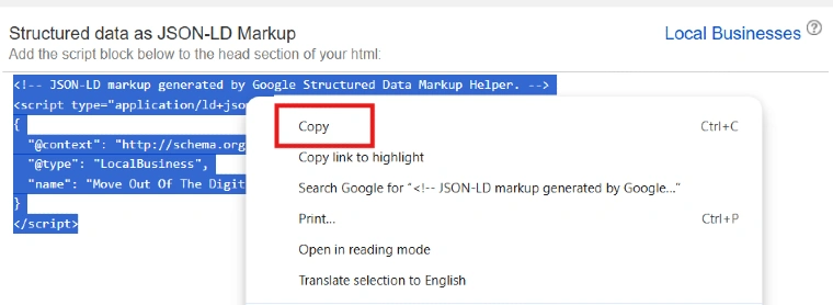 Add the Markup to Your Page