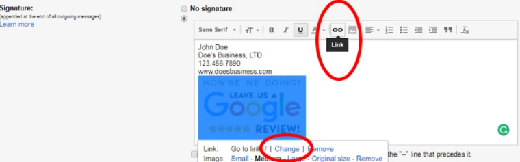 Add Your Google Review Link to Your Email Signature
