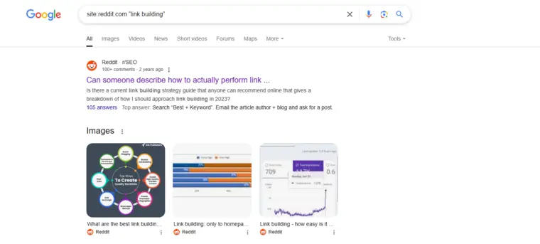 Google Advanced Search Reddit Screenshot