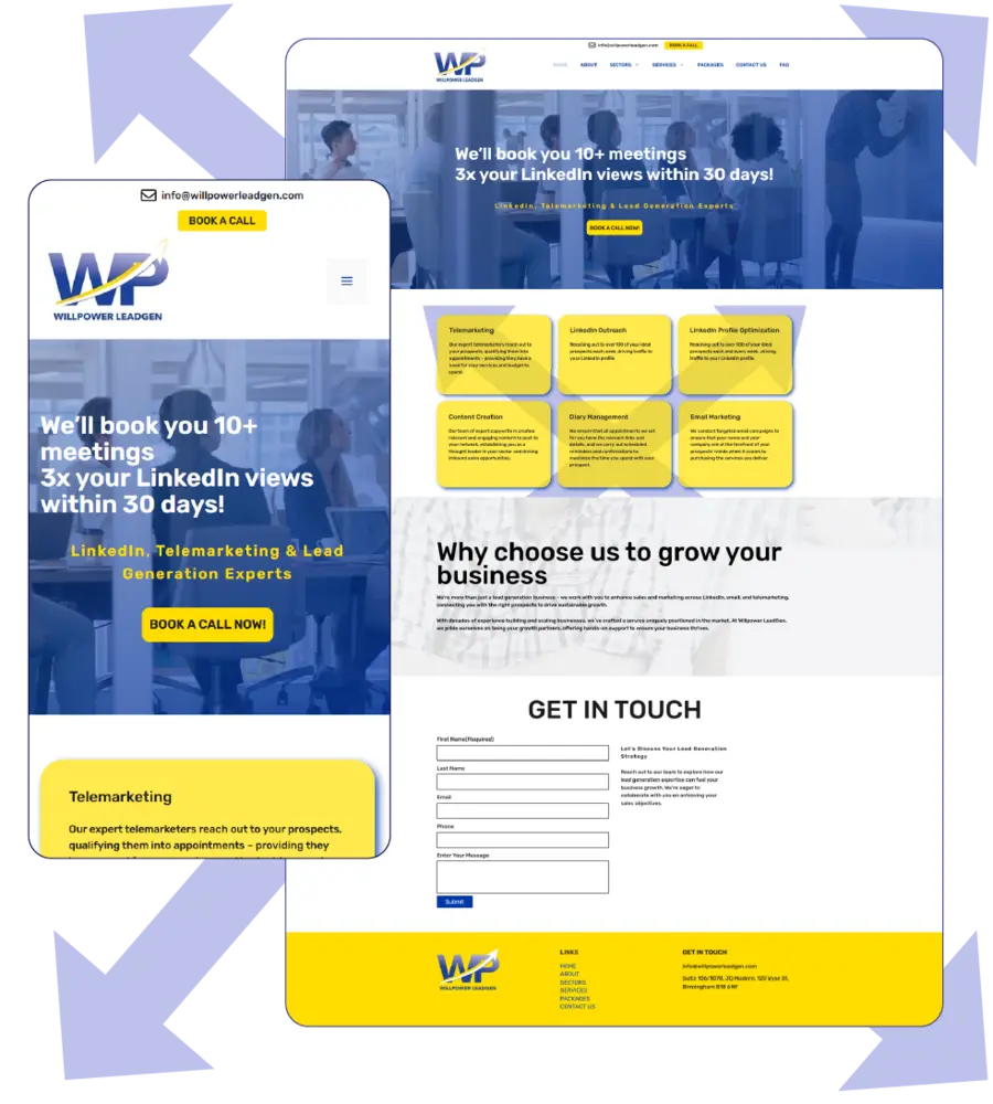 Willpower Leadgen web study case