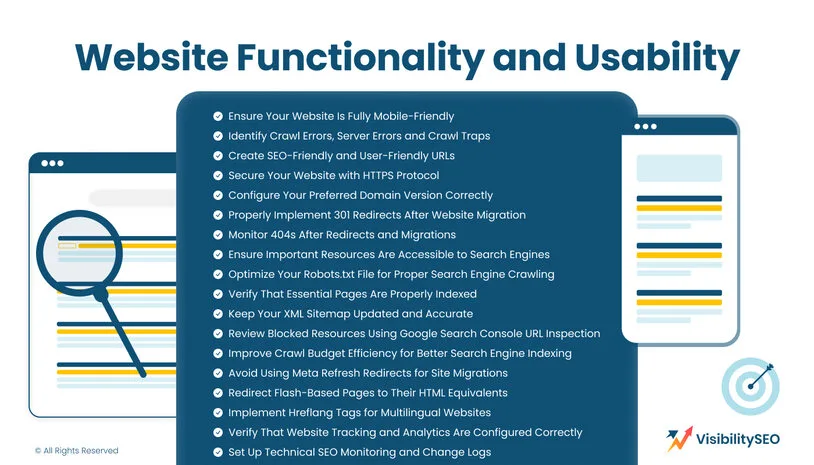 Website Functionality and Usability - Visibility SEO Website Functionality and Usability - Visibility SEO