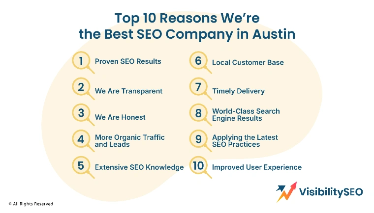 Top 10 Reasons Why We’re the Best Austin SEO Company - Visibility SEO