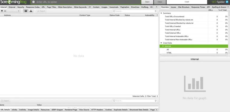 Screamingfrog screenshot - Visibility SEO